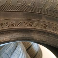 引き取り 195/65R15 ダンロップ 冬タイヤ バリ溝 4本 の画像