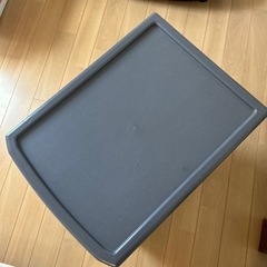 3段の衣装、収納ケース、ブルーグレーの画像