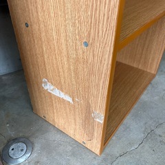 3段棚 ブラウン ベージュ 2こセットの画像