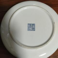 明朝窯晴峰作　大皿　和食器の画像