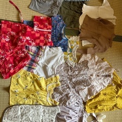 女の子90〜100 洋服 スリーパー 甚兵衛 ワンピースの画像