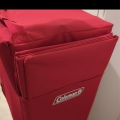 Coleman キャリーカート レッド　コールマン　美品の画像