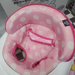 値下げ！ 歩行器 エンジョイウォーカーステップ2 ピンク おもちゃボード付きの画像