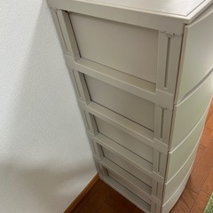チェスト　グレージュ　幅34cmの画像