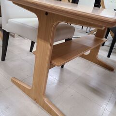 J1448【リユースのサカイ柏店】MUJI　無印良品　良品計画　ダイニングテーブル　オーク材　クリーニング済み　参考価格34,900円の画像