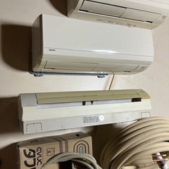 　配管とエアコン3台