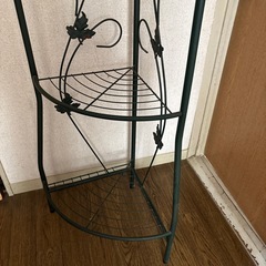 フラワースタンド アイアン 花台 鉢スタンド 3段 観葉植物 花瓶 置き台 園芸ラックの画像