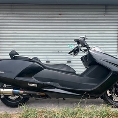 YAMAHA マグザム SG17J 中古車 過走行 綺麗 ビックスクーター 250cc 現状販売 売り切り 整備必要 黒色 社外品マフラー 書類あり 大阪府の画像