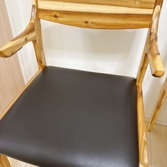 ダイニングチェア2脚セット　お掃除ロボット対応の画像