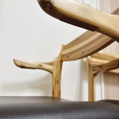 ダイニングチェア2脚セット　お掃除ロボット対応の画像