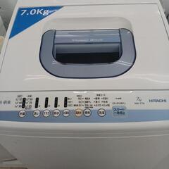 【ドリーム尾浜店】7kg洗濯機　日立　NW-T74　2018年製　WH　 高さ(H)98.6cm× 幅(W)56.8cm× 奥行(D)54cmの画像