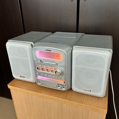 ビクター　ミニコンポ　カセット３本付き　CD MD カセット　ラジオの画像