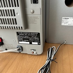 ビクター　ミニコンポ　カセット３本付き　CD MD カセット　ラジオの画像