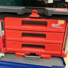 【中古】【店頭引取限定】Milwaukee　PACKOUT ﾏﾙﾁｻｲｽﾞ引き出し収納 3段 PACKOUT ﾃﾞｽｸﾄｯﾌﾟ付　円の画像