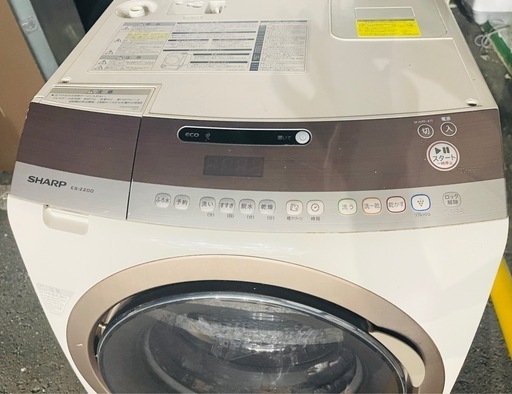 SHARP▪️ドラム洗濯機▪️ES-Z200▪️9/6kg▪️洗+乾燥付き▪️動作確認済み▪️配送可能