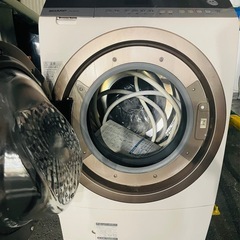 SHARP▪️ドラム洗濯機▪️ES-Z200▪️9/6kg▪️洗+乾燥付き▪️動作確認済みの画像