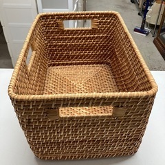 I2509-034 ラタンバスケット 人気のラタンバスケット入荷しました！！ ご予約はお早目に！！ 中古の画像