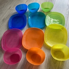 IKEA イケア　キッズ　プレート　コップ　カトラリー　ボウル　セットの画像