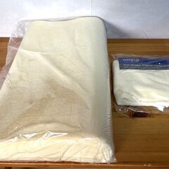 【B211】未使用品/True Sleeper/トゥルースリーパー /ネックフィット ピロー/低反発まくら/ピローカバー/セット/Shop Japan の画像