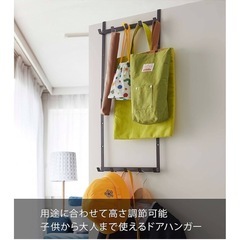 ドアハンガー&突っ張り棚 収納 ラック の画像