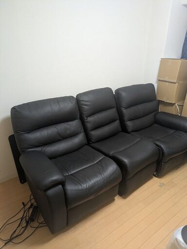 ニトリ電動ソファ　ビリーバー3　3ン人掛け　引取り限定