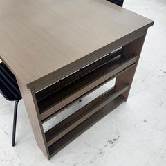 【超美品‼️】イケア 140cm幅4人掛けダイニングテーブルセット 木製ミドルブラウン♪の画像