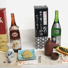 ミニチュア お酒フィギュア 11本セット おつまみ付き　酒蔵紀行 菊姫 美少年 船中八策 賀茂泉 他/焼酎名鑑　まとめて　まとめ売り　☆ PayPay(ペイペイ)決済可能 ☆ 札幌市 豊平区 平岸 平岸店の画像