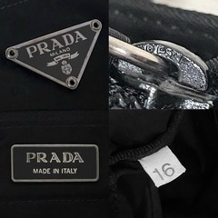 【美品】PRADA プラダ ナイロン トートバッグ ハンドバッグ ブラック ギャランティカード付きの画像