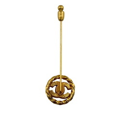 シャネル CHANEL ブローチ ココマーク ピンブローチ ヴィンテージ 1058 ゴールドの画像
