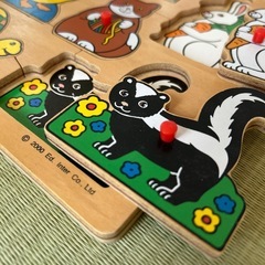 おもちゃ　木　パズルの画像