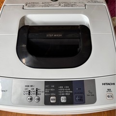 I0209   HITACHI 日立　洗濯機　5kg 2018年　ヘコミありの画像