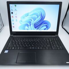 バッテリー◎ 15.6 東芝 ノートPC dynabook B65/DP Core i3-8130U windows11 pro 8GB SSD128GB  オフィス (B947)の画像