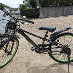 22インチ自転車　6段変速ギヤ　LEDダイナモライト　子供用　ダイワサイクル【購入時価格35000円】の画像