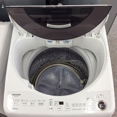 ジモティー見た！で5%OFF【9kg全自動洗濯機】SHARP　ｼｬｰﾌﾟ　ES-JV9A-S 9kg 2024年製:ホワイトの画像