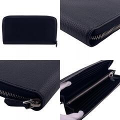 プラダ PRADA 長財布 ラウンドファスナー レタリングロゴ 1ML506-2BBE ブラックの画像