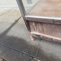 昭和レトロ　ガラスショーケース　ガラス棚　飾り棚の画像