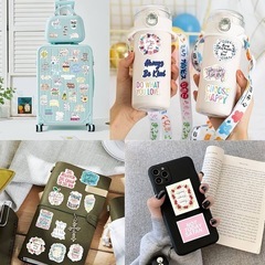 新品！For 励ましの名言 ステッカー 50枚セット かわいい for 励ましの名言 ステッカー 防水デカール かわいい ファッション 漫画 DIY ステッカー 日記 スーツケース スノーボード スーツケース ギター 車 水筒 自転車 スケートボード オートバイ ヘルメット PC 携帯電話 ノート ステッカー素材 テープ シール 学生 子供 記念日 ギフト 誕生日 プレゼント 日記 文房具の画像