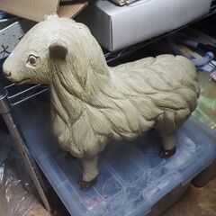 置物、ガーデニング、羊、４０ｘ１７ｘ２６の画像