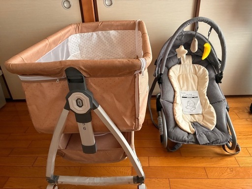 ベビーベッド&ベビーバウンサー