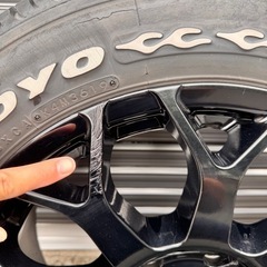 Essex 18インチホイール　ハイエースに装着　タイヤはおまけ程度です。　の画像