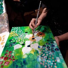 クリムトのヒマワリを一緒に描きましょうの画像