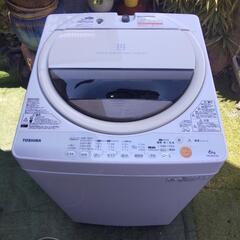 美品 東芝 洗濯機 ６kg 風乾燥 つけおき フロ機能付きの画像