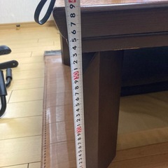 長方形こたつテーブル フラットヒーター　120×80 モダンの画像