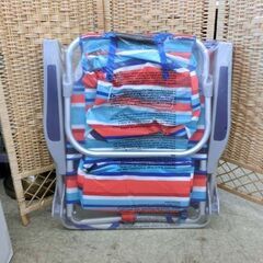 未使用品 トミーバハマ ビーチチェア Tommy Bahama ストライプ 赤系 ホワイト/レッド サマーチェア 札幌市 西区の画像