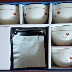 茶托付湯呑み茶碗の画像