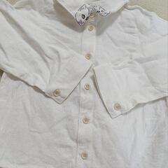 未使用　ピッコロ　キムラタン　猫　ねこ　ネコ　シャツ　襟　ブラウス　ベビー　赤ちゃん　90センチ　男の子　女の子　フォーマルの画像