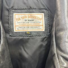 【超格安200円】メンズ レザージャケット 革ジャン アウター ブラック 冬用 防寒 引き取り限定の画像