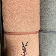 【B212】新品 未使用 Yves Saint Laurent イヴサンローラン YSL キルトケット 2枚セット タオルケット 肌掛け シングル 寝具 夏 冬の画像