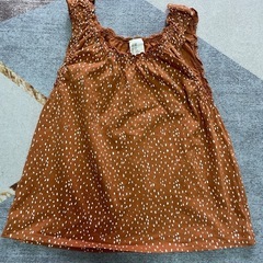 子ども服　キッズ服　水着　ノースリーブ　トップス　100 女の子　H&M 夏服　水遊びの画像