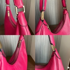 BROOKS BROTHERS ワンハンドル 本革 ショルダー トートバッグ 赤の画像
